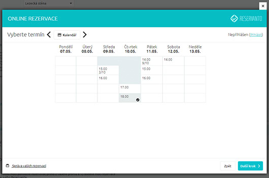 Poté zvolí vhodný termín.